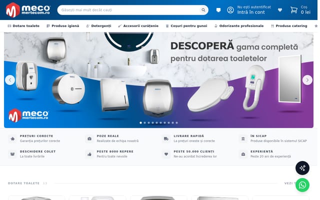 Screenshot of mertecom.ro
