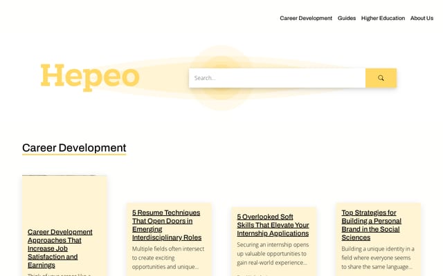 Screenshot of hepeo.com