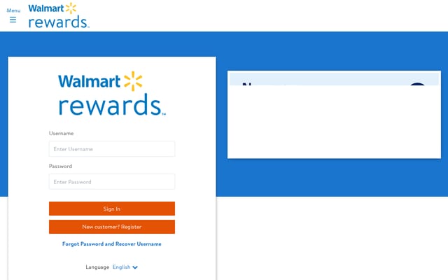 Screenshot of walmartrewardsmc.ca