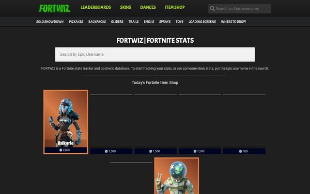 Screenshot of fortwiz.com