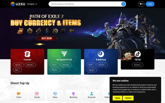 Screenshot of u2xu.com