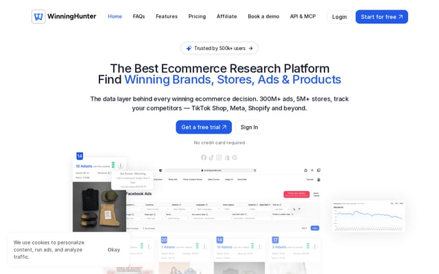 Screenshot of winninghunter.com