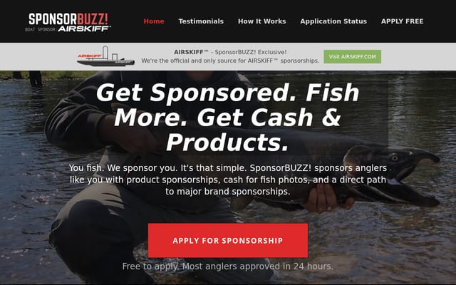 Screenshot of sponsorbuzz.com