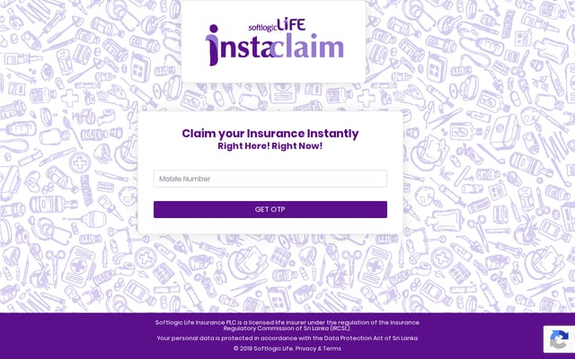 Screenshot of instaclaim.lk