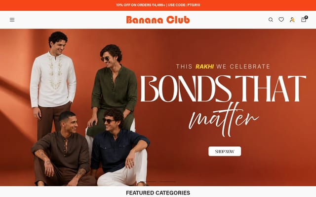 Screenshot of bananaclub.co.in
