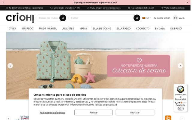Screenshot of crioh.com