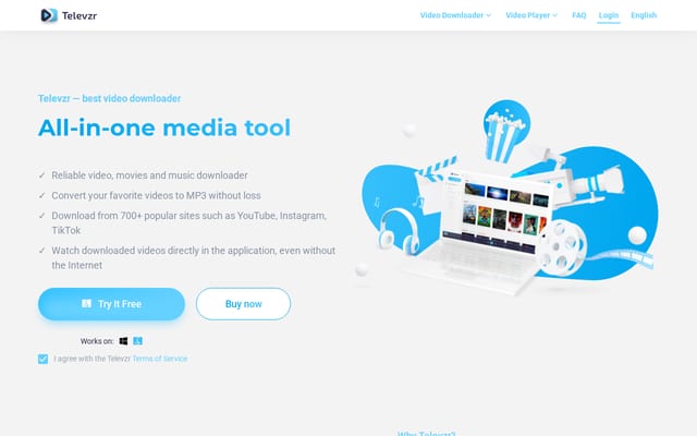 Screenshot of televzr.com