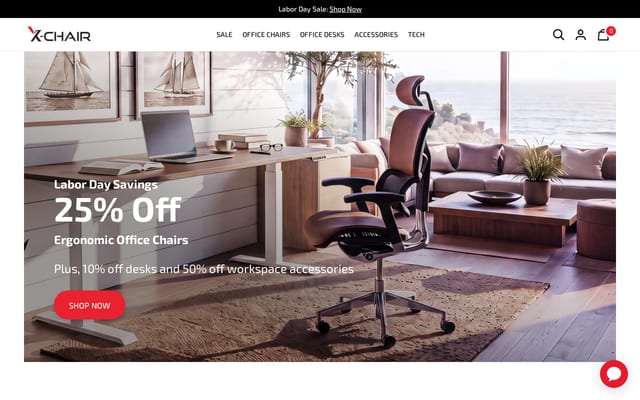 Screenshot of xchair.com
