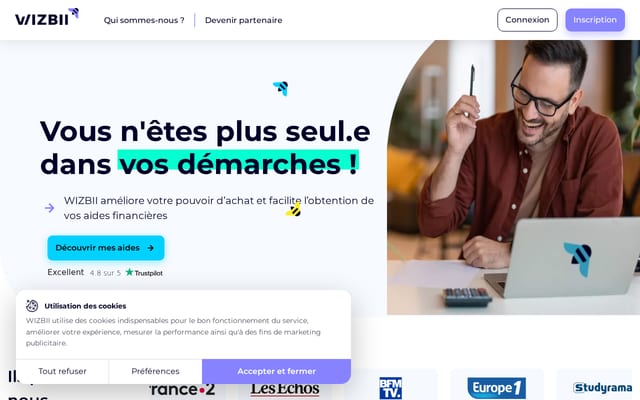 Screenshot of wizbii.com