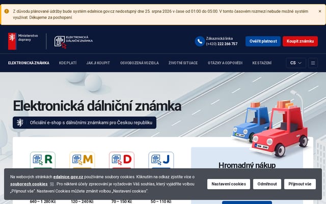 Screenshot of edalnice.cz