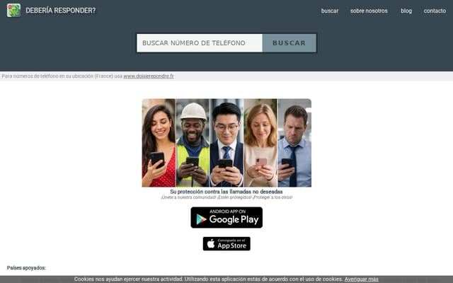 Screenshot of responderono.es