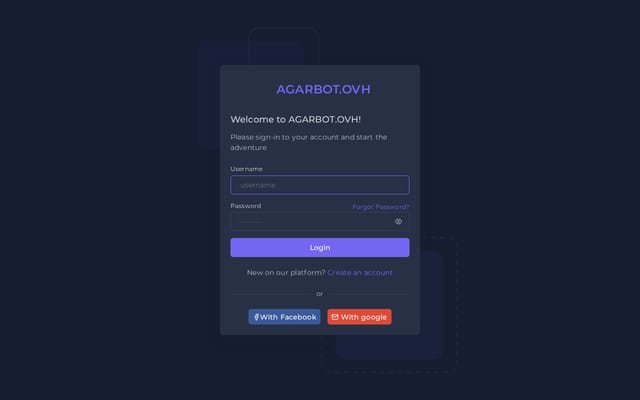Screenshot of agarbot.ovh