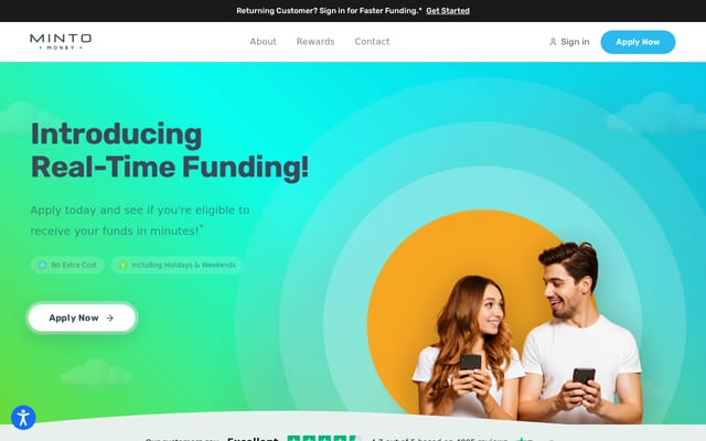 Screenshot of mintomoney.com