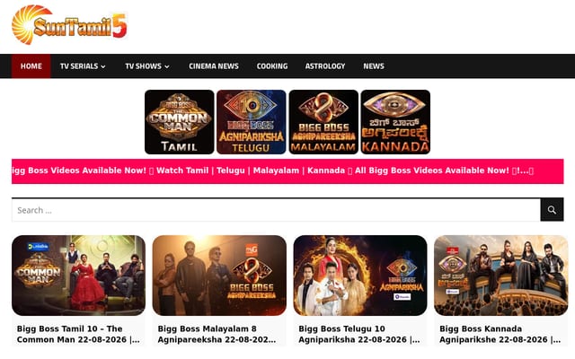 Screenshot of suntamil5.net