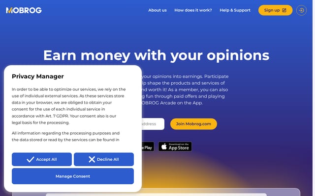 Screenshot of mobrog.com