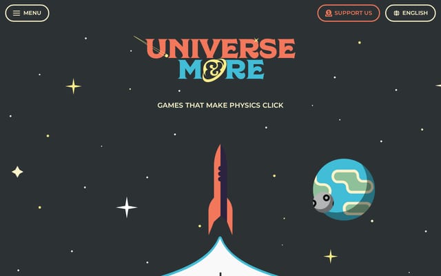 Screenshot of universeandmore.com