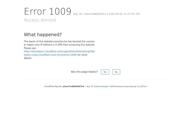 Screenshot of socolive.tv