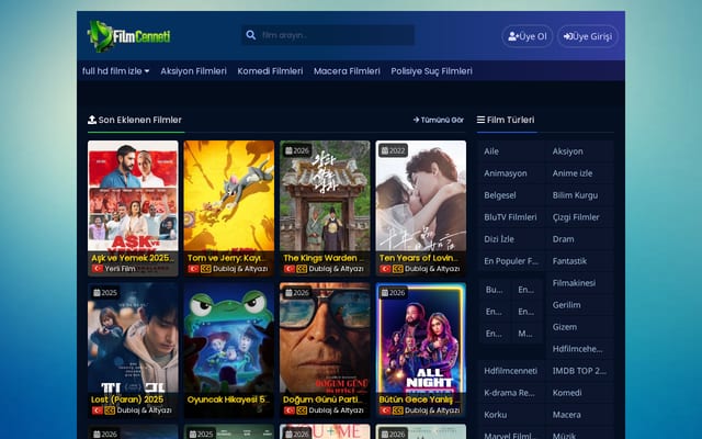 Screenshot of babafilmizlet.com