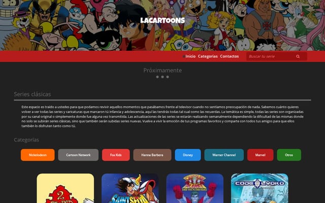 Screenshot of lacartoons.com