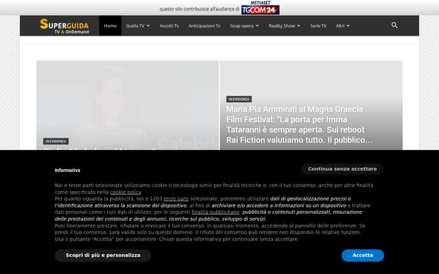 Screenshot of superguidatv.it