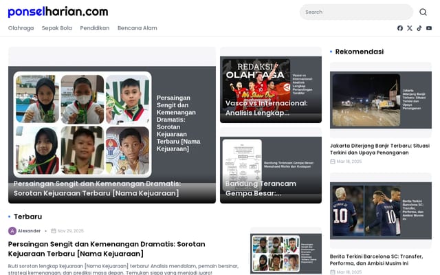 Screenshot of ponselharian.com