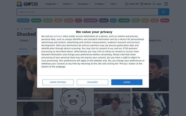 Screenshot of tooshocking.com