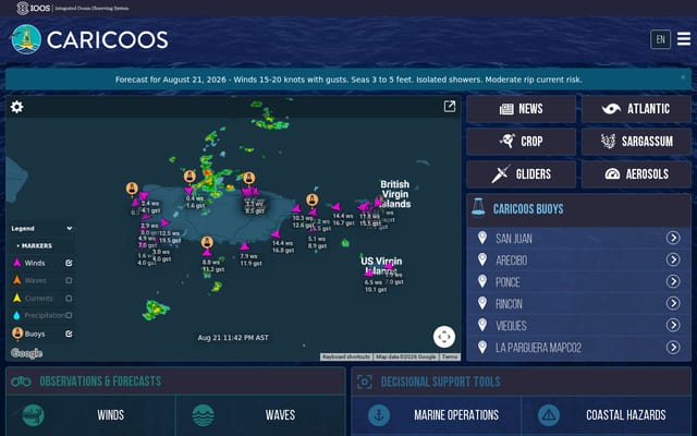 Screenshot of caricoos.org