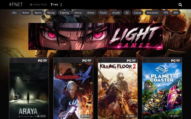 Screenshot of 4fnet.org