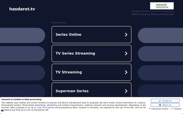 Screenshot of hasdarot.tv