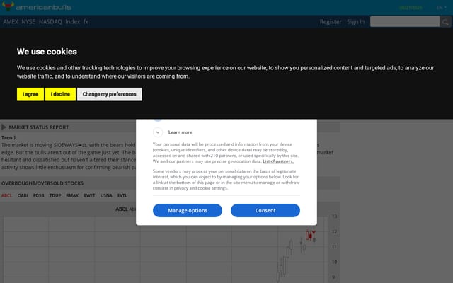 Screenshot of americanbulls.com