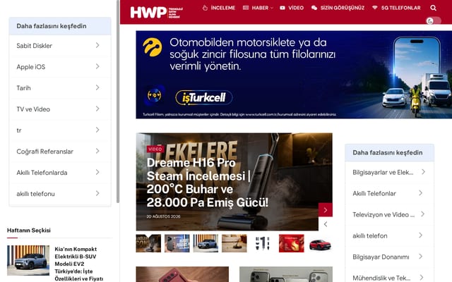 Screenshot of hwp.com.tr