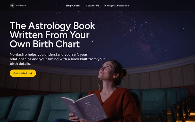 Screenshot of nordastro.com