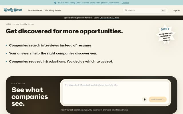 Screenshot of allup.world