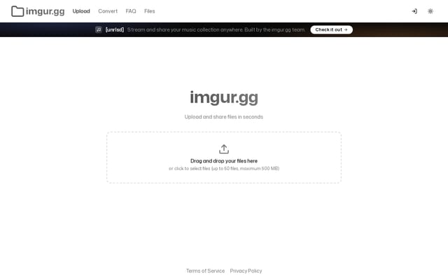Screenshot of imgur.gg