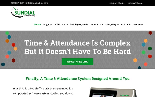 Screenshot of sundialtime.com