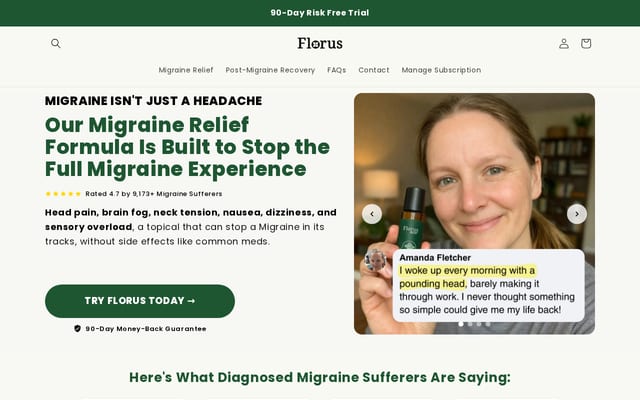Screenshot of florusrelief.com