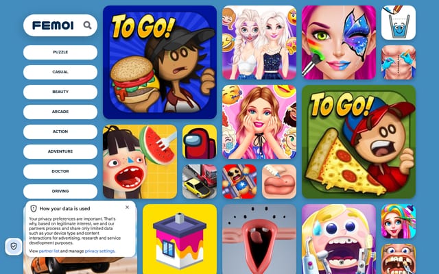 Screenshot of femoi.dk