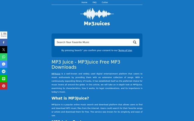 Screenshot of mp3juices.click