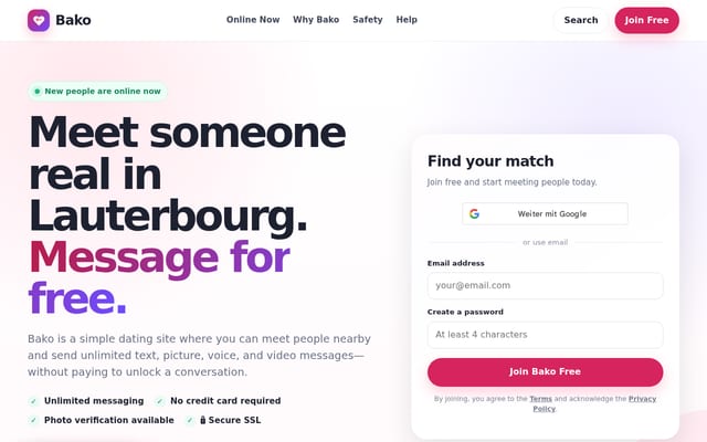 Screenshot of bako.com