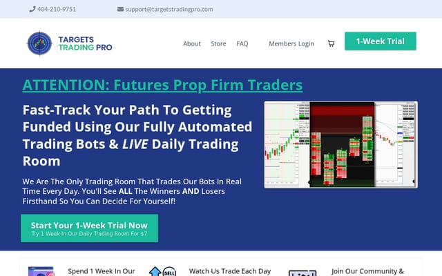 Screenshot of targetstradingpro.com