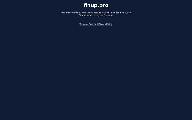 Screenshot of finup.pro