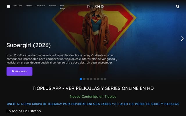 Screenshot of pelisplus.to