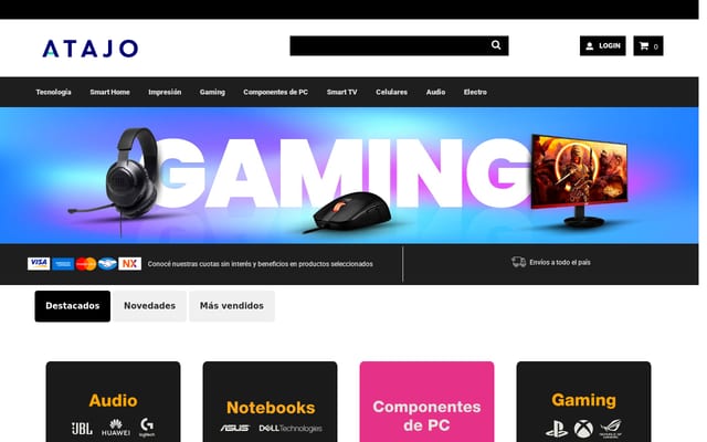 Screenshot of atajo.com.ar