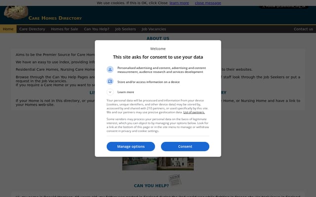 Screenshot of carehome.org.uk