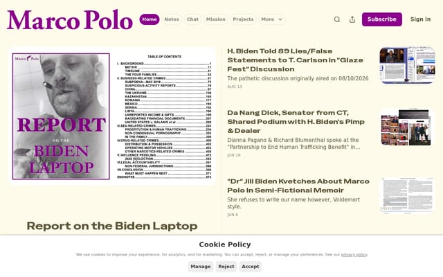 Screenshot of marcopolousa.org