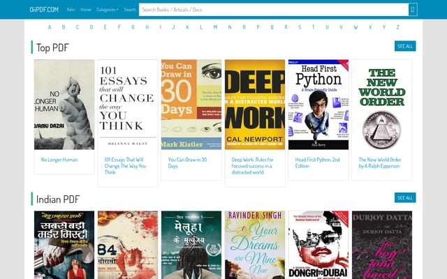 Screenshot of oiipdf.com