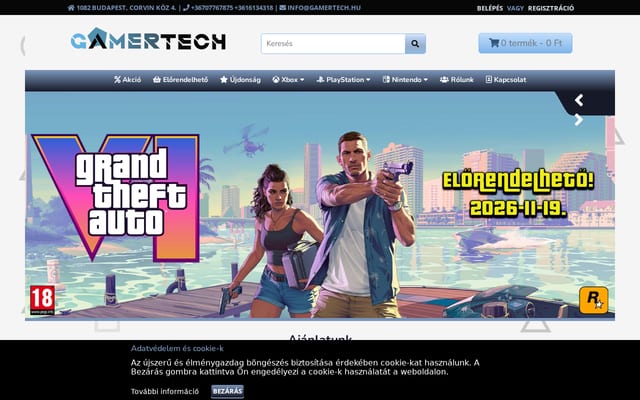 Screenshot of gamertech.hu