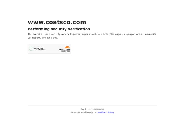 Screenshot of coatsco.com