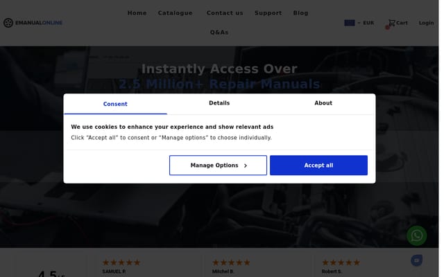 Screenshot of emanualonline.com
