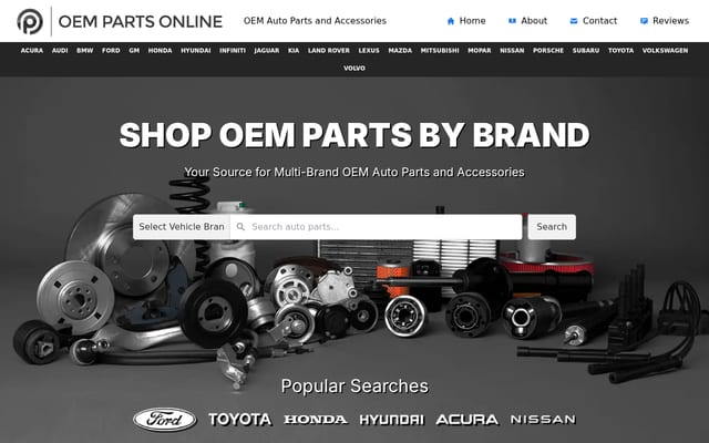 Screenshot of oempartsonline.com
